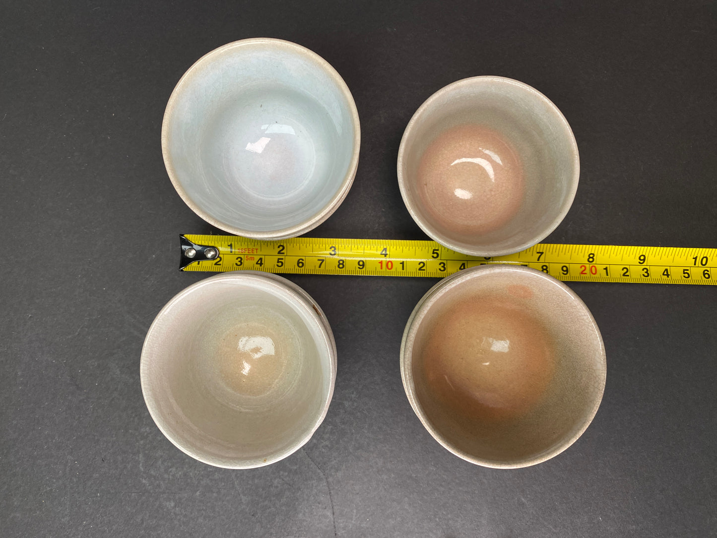 Hagi Ware Yunomi Sake Cups: Signed Japanese Pottery for Tea and Sake, 4 Styles of Rustic Ceramic Teacups