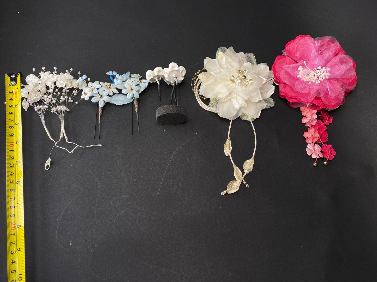 Japanese Hair Ornament Kanzashi kimono Hair clip, Big Flower Hair Ornament, Made in Japan