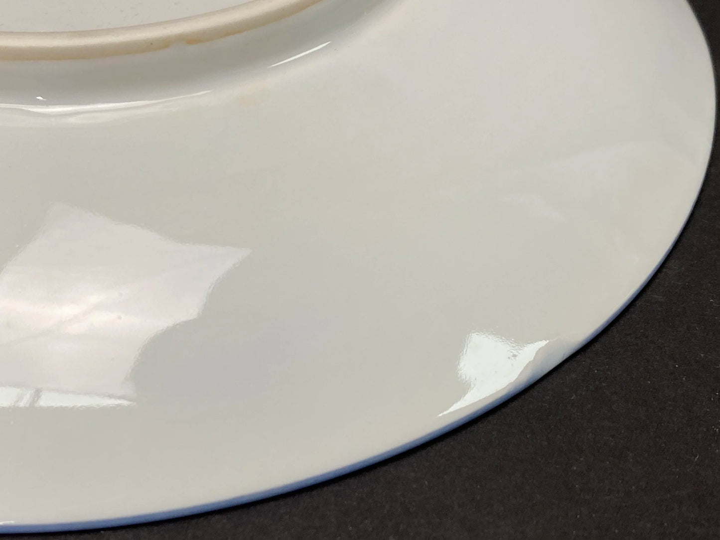 Arita Ware Embossed Peony Plate Blue and White