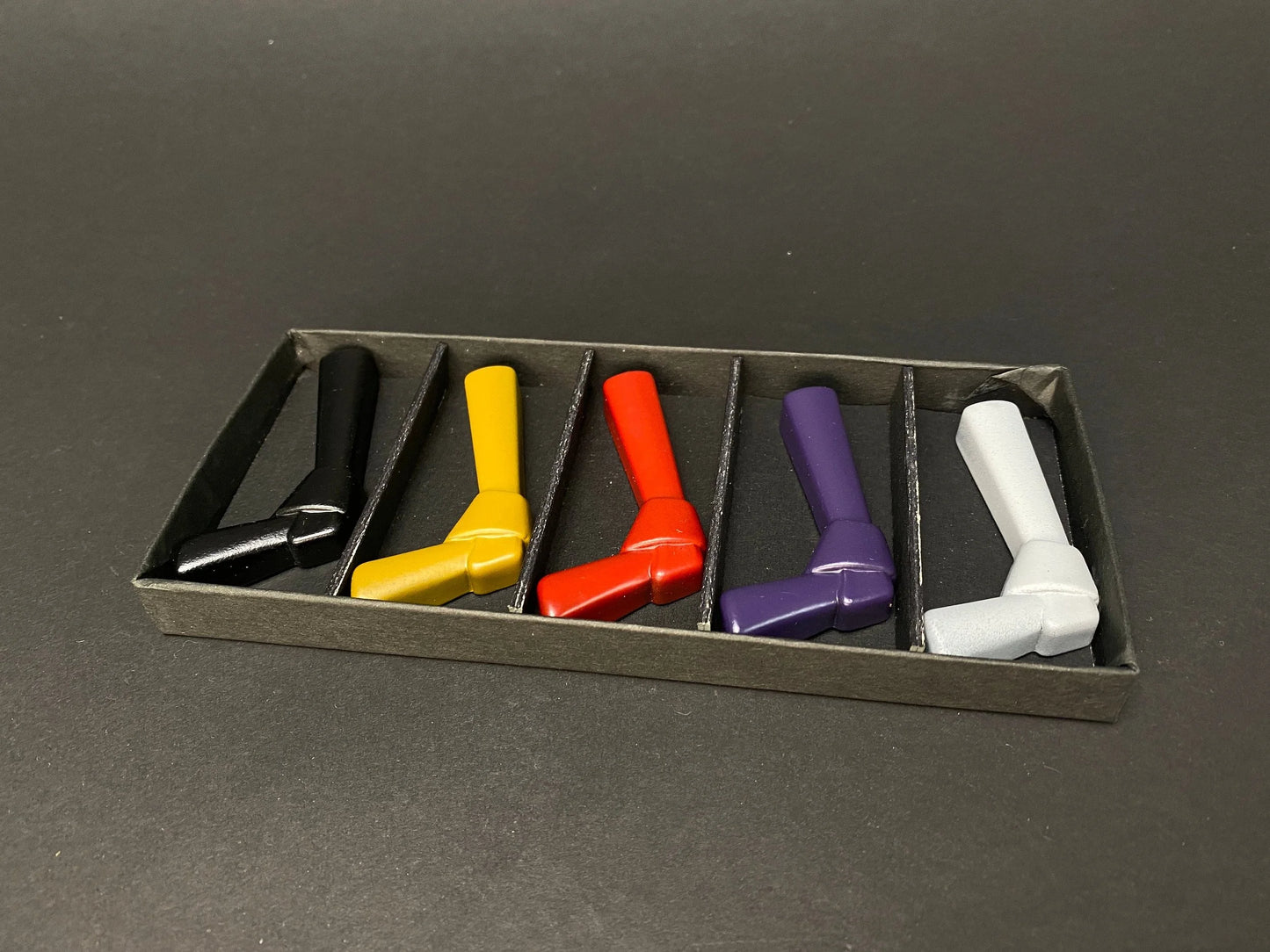 Japanese 5 pcs Chopstick holder, GIFT SET, Knot design, spoon rest, Origami Ribbon 5 color Ceramic Ginsai, Tableware, Made in Japan