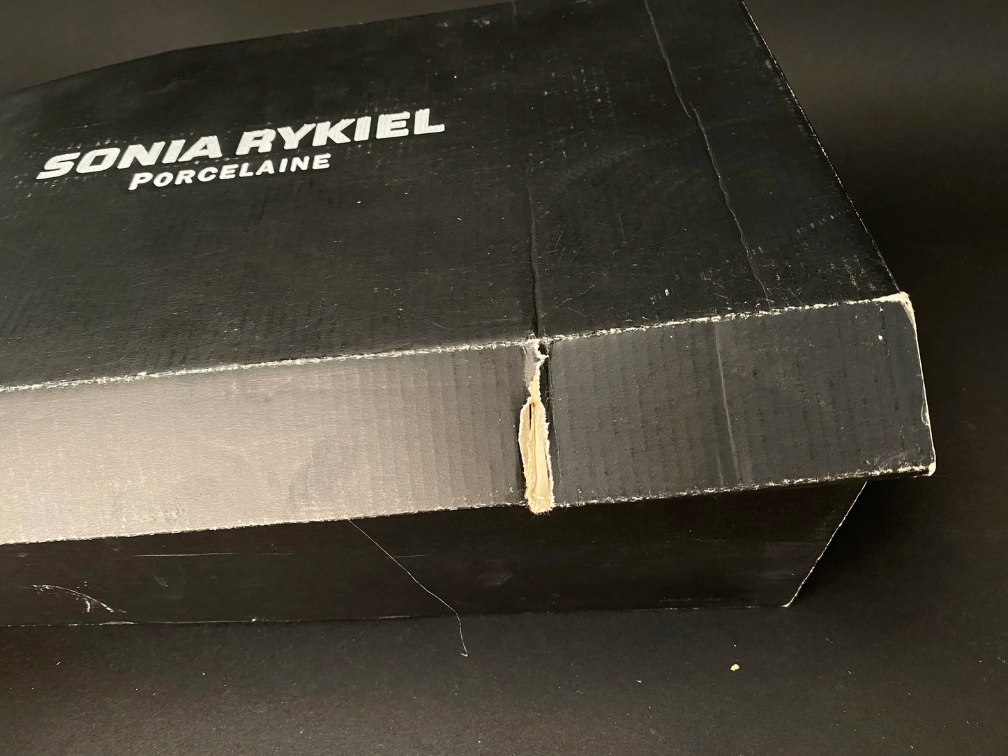 Pair Cups and Saucers, in gift Box, France Sonia Rykiel Demitasse, France Porcelain, Vintage Coffee set