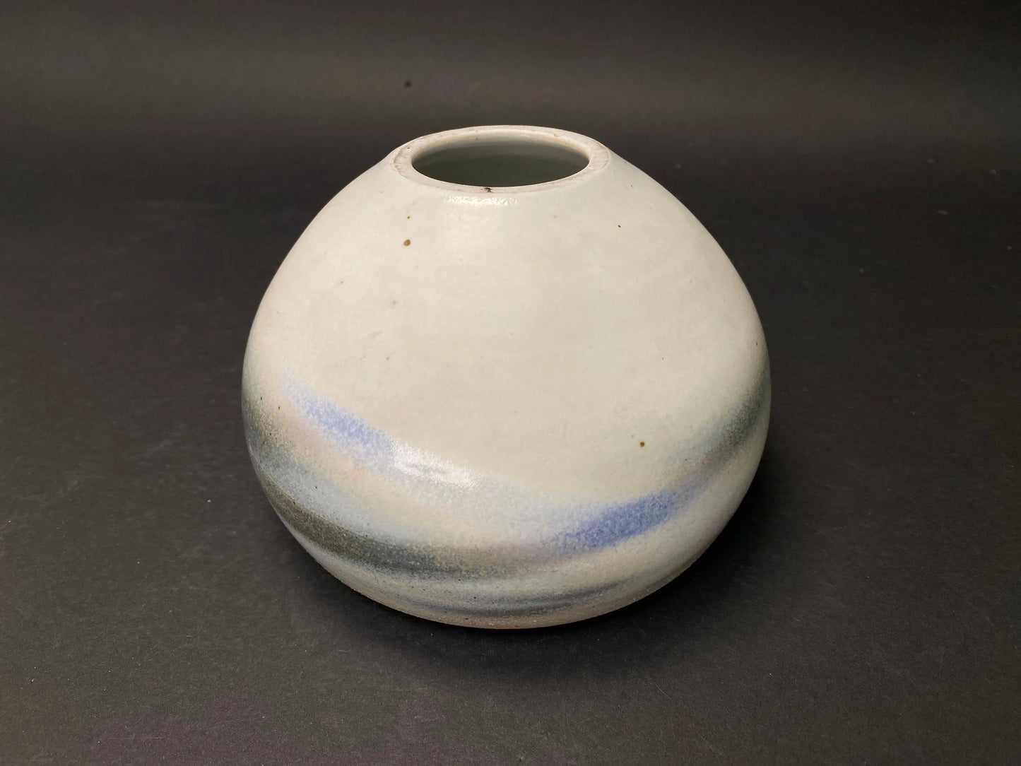 Japanese Artisan High Foot Pottery Bowl