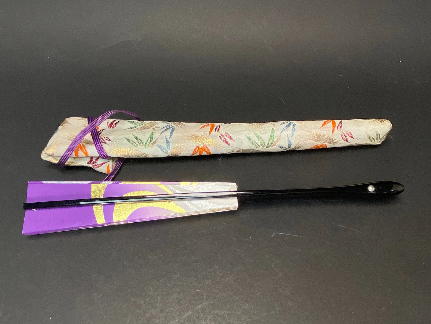 Japan Folding Fan Traditional Sensu Dance Ougi, , Kimono Obi Clutch, Kimono Carry Bag, Mai Ogi Sensu, Japanese Kashi Paper, Vtg Hand Fan,