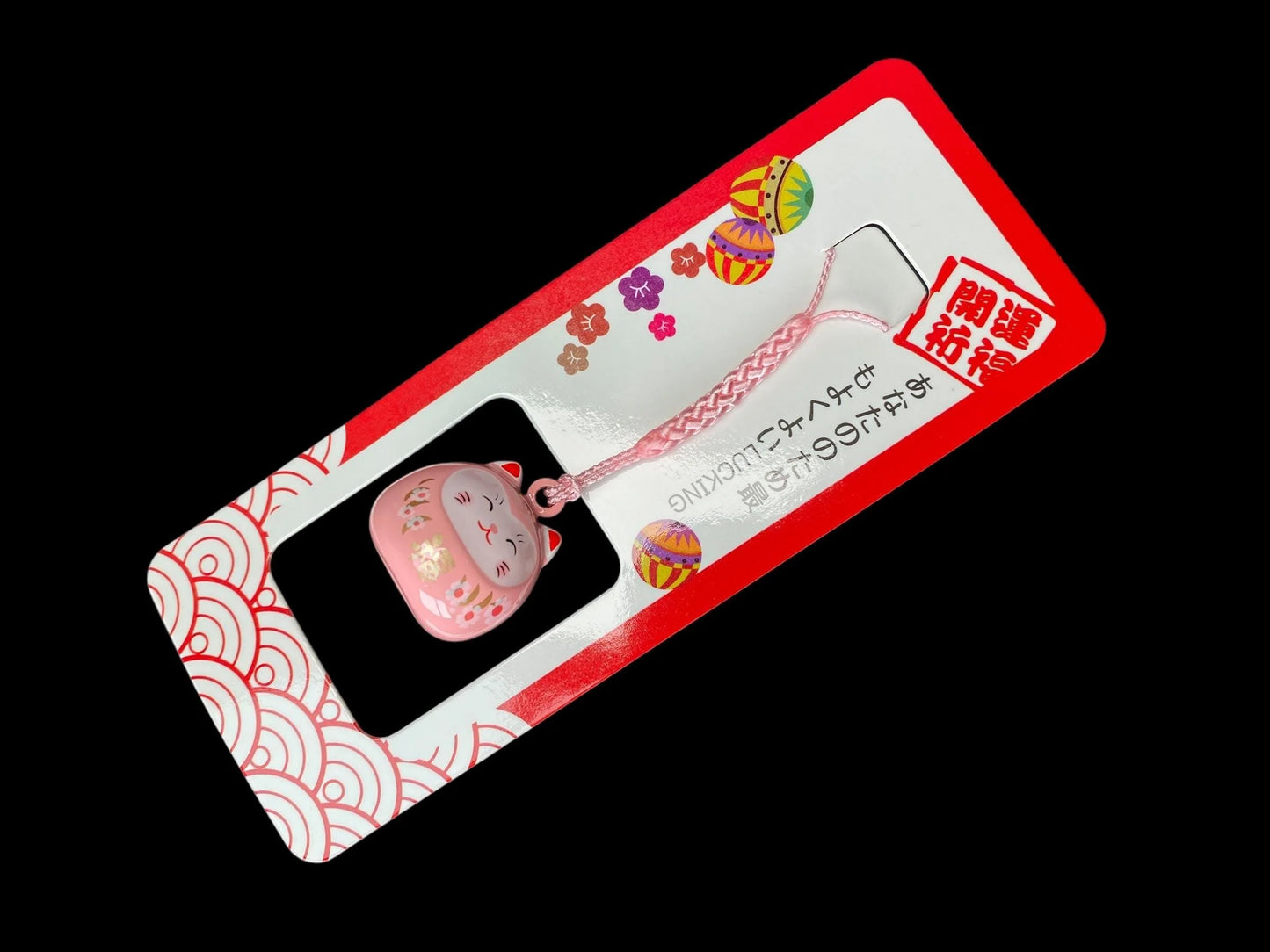 Lucky Cat Water Sound Bell, egg shape, Mobile Phones accessory, NEW, Maneki Neko, Fortune Keychain, Cute Neko