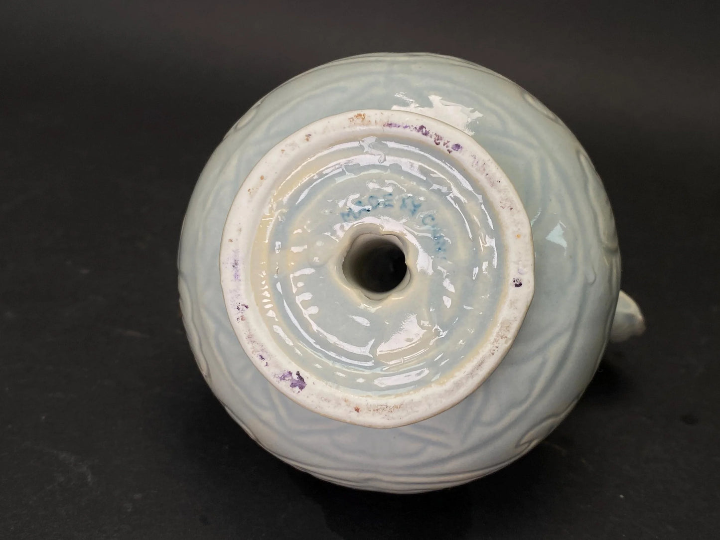 Celadon Dragon Phoenix Teapot Decorative