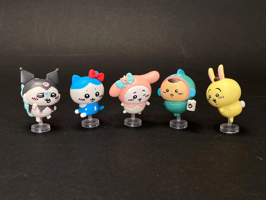 Chiikawa x Sanrio Characters Figure "Narikiri" Costume, Hello Kitty My Melody Kuromi, Secret Mascot Blind Box, Anime Desktop Decor