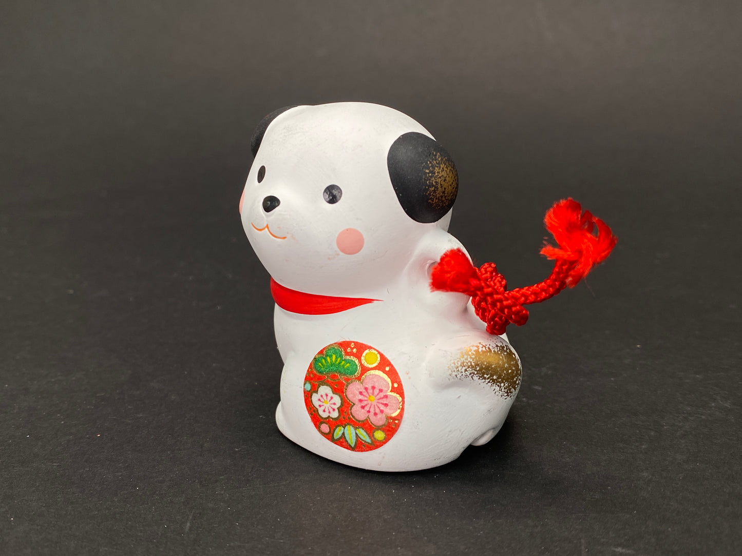 Set of 7 Vintage Japanese Clay Bells: Zodiac Animals Lucky Cat Daruma and Folk Masks, Rustic Mingei Pottery Dorei Collection, Wabi Sabi