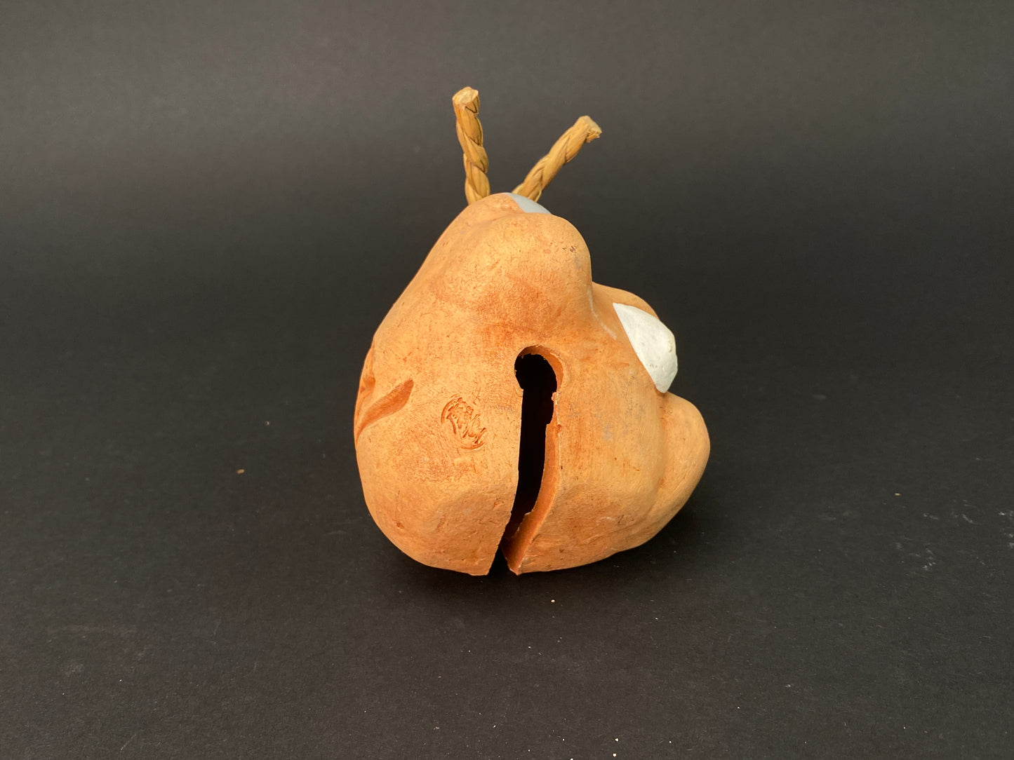 Japanese Zodiac Clay Bell, Vtg Dorei Ceramic Doll, Hina Doll, Ceramic ornament