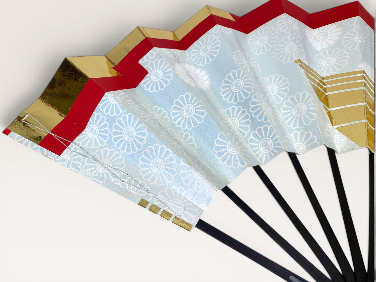 Japanese Sensu Folding Hand Fan with bag 4 Styles