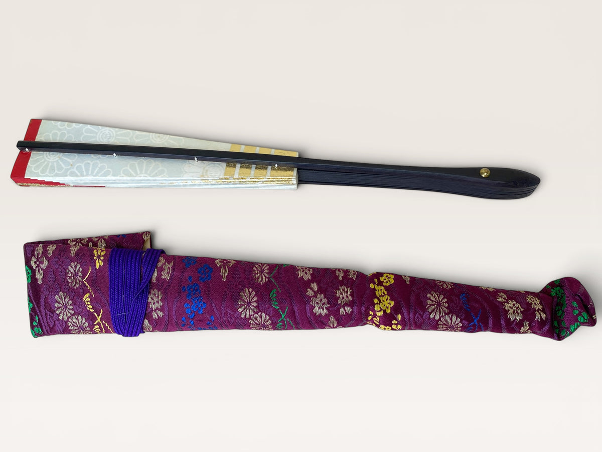 Japanese Sensu Folding Hand Fan with bag 4 Styles