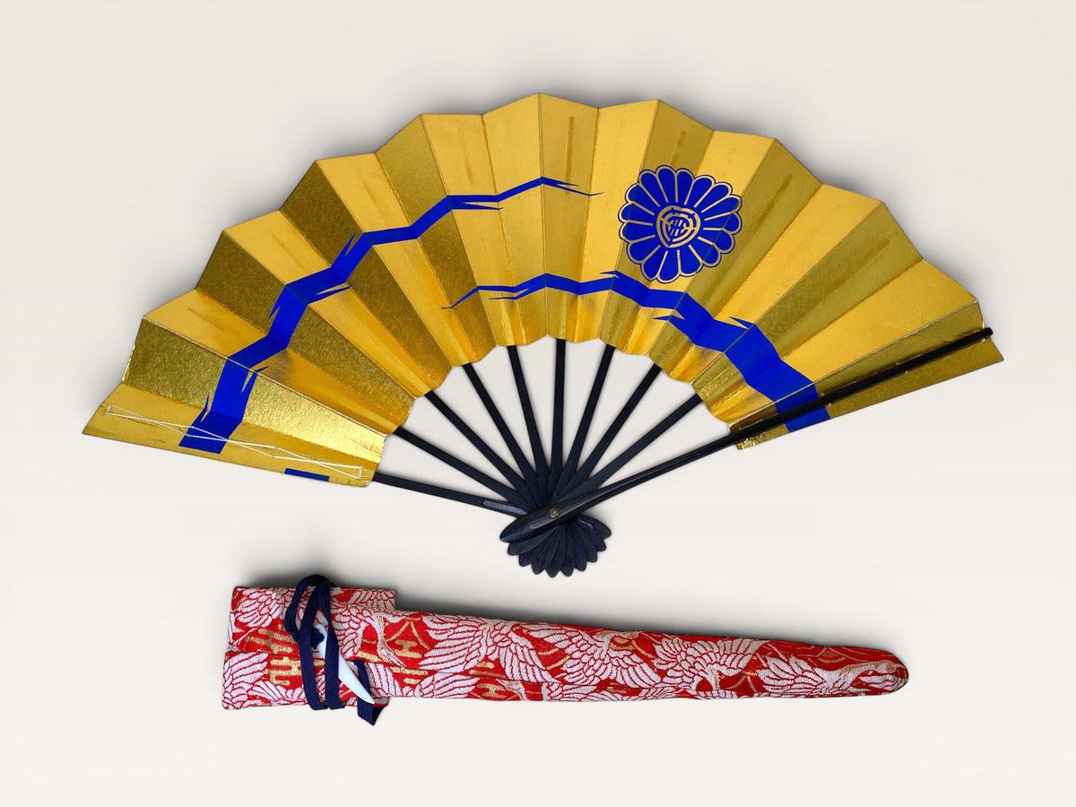 Japanese Sensu Folding Hand Fan with bag 4 Styles