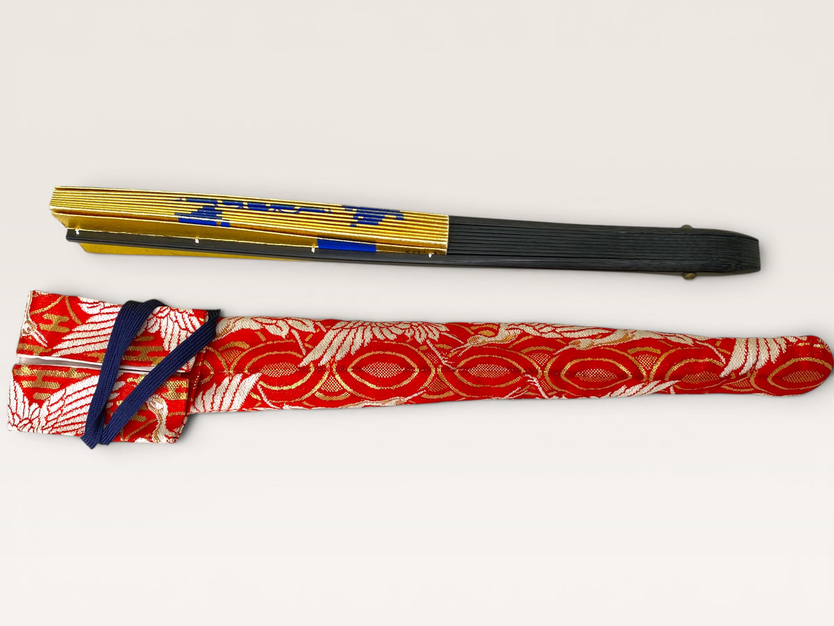 Japanese Sensu Folding Hand Fan with bag 4 Styles