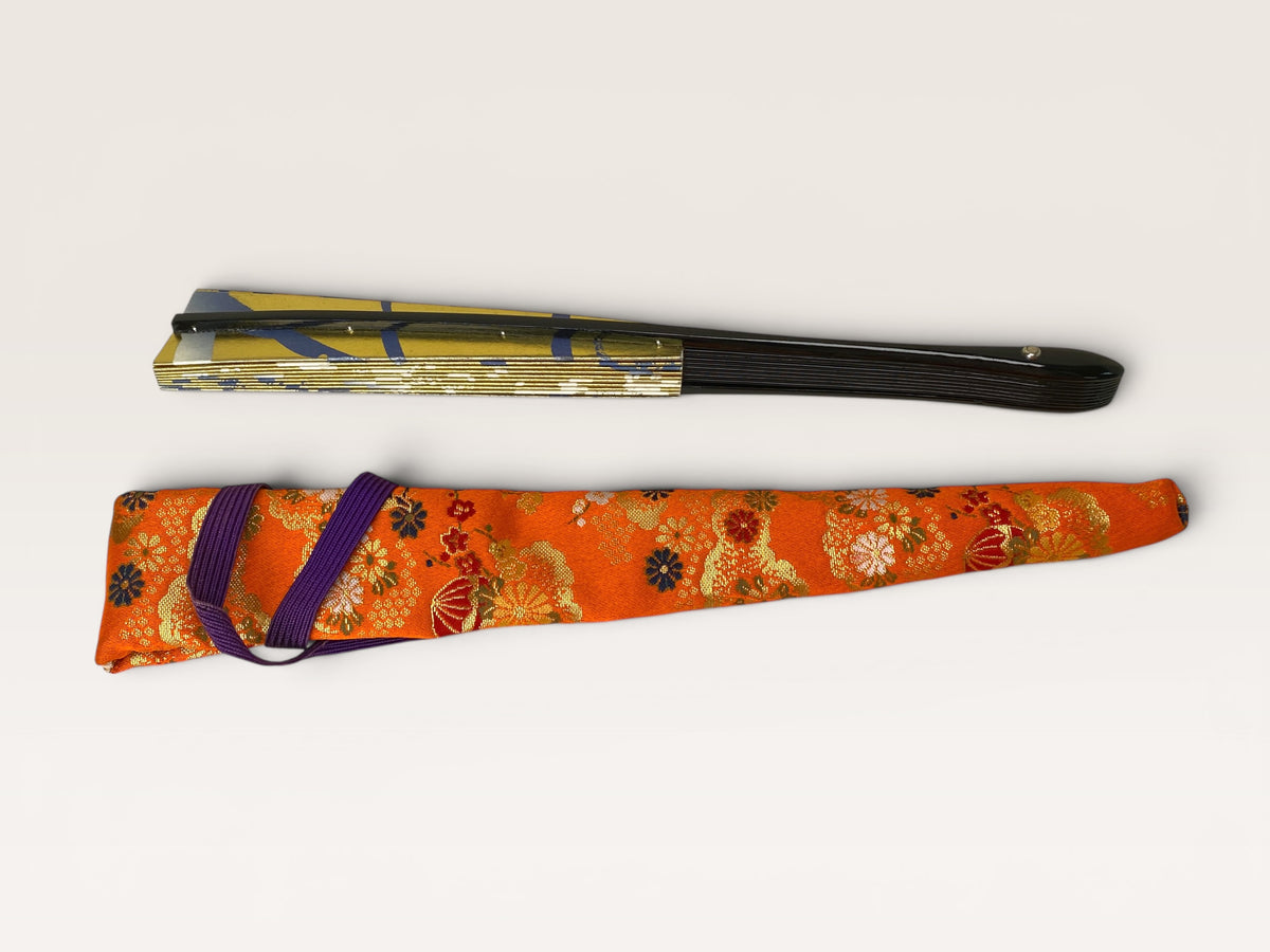 Japanese Sensu Folding Hand Fan with bag 4 Styles