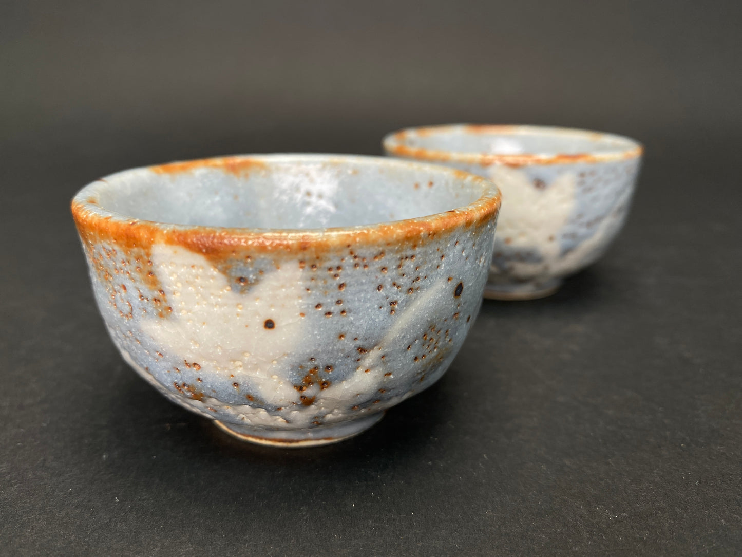 Nezumi Shino Mino Ware Sake Set