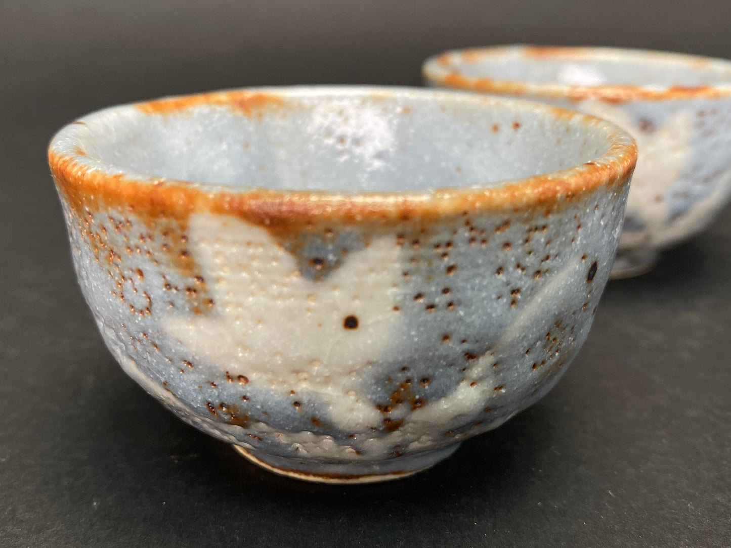 Nezumi Shino Mino Ware Sake Set