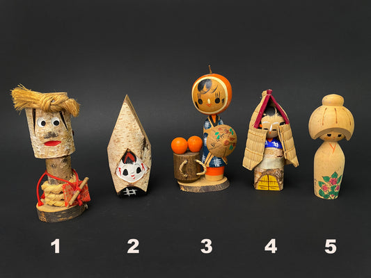 Japanese Kokeshi Dolls Kimono Design Made in Japan