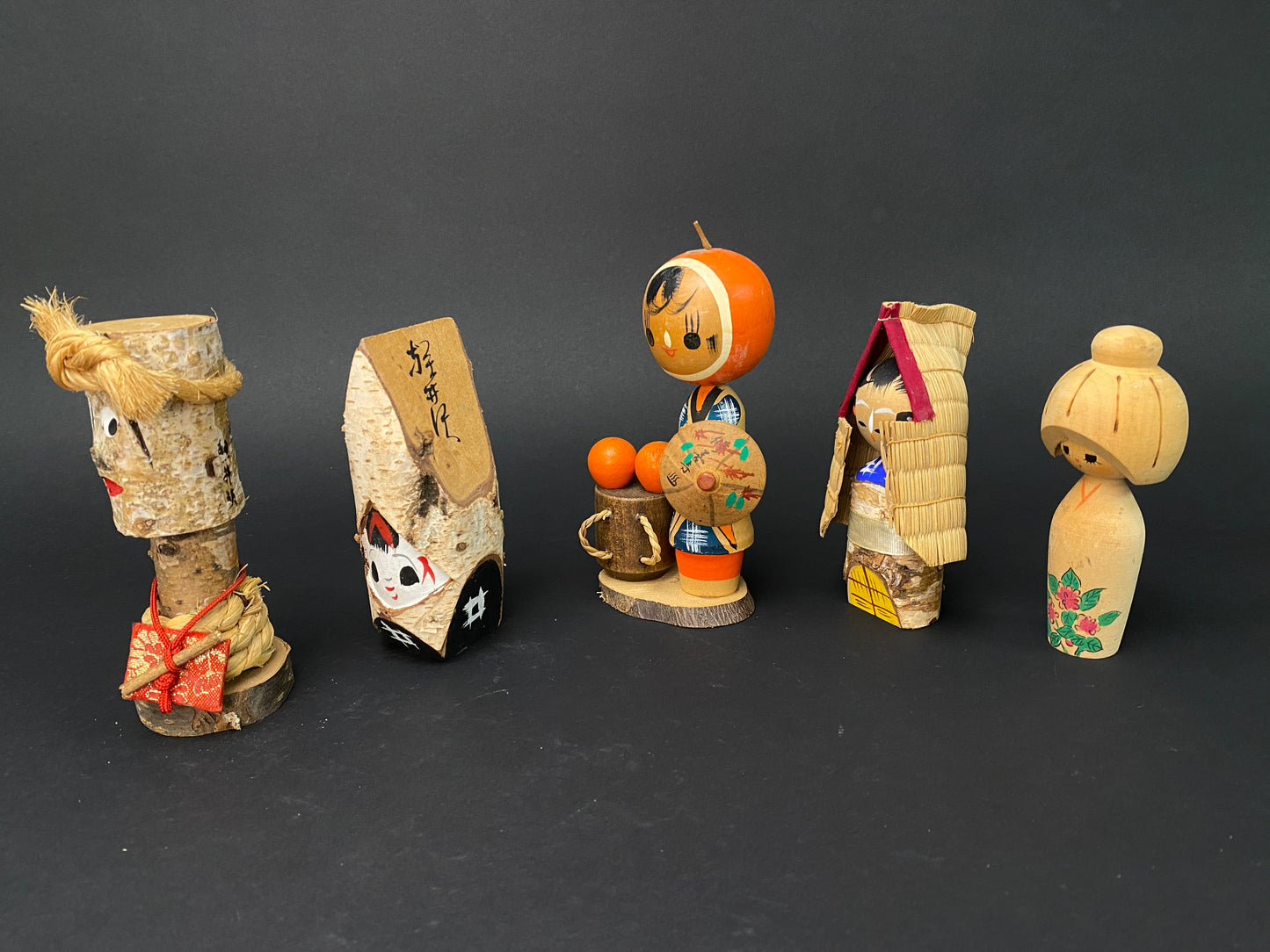 Japanese Kokeshi Dolls Kimono Design Made in Japan