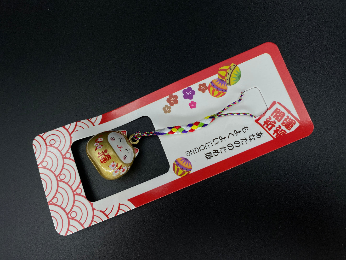 Lucky Cat Water Sound Bell, egg shape, Mobile Phones accessory, NEW, Maneki Neko, Fortune Keychain, Cute Neko