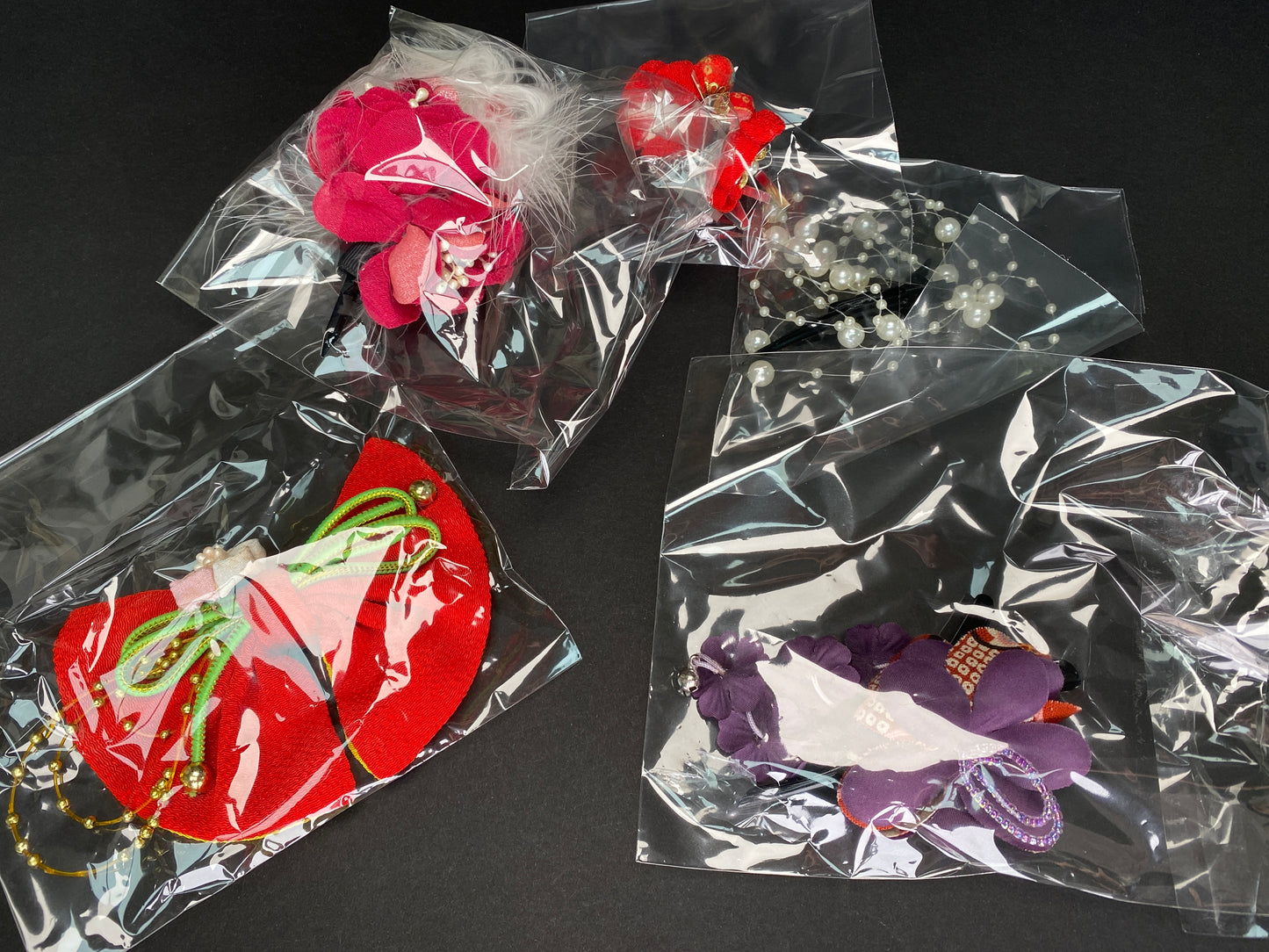 Japanese Kanzashi Fabric Hair Ornaments