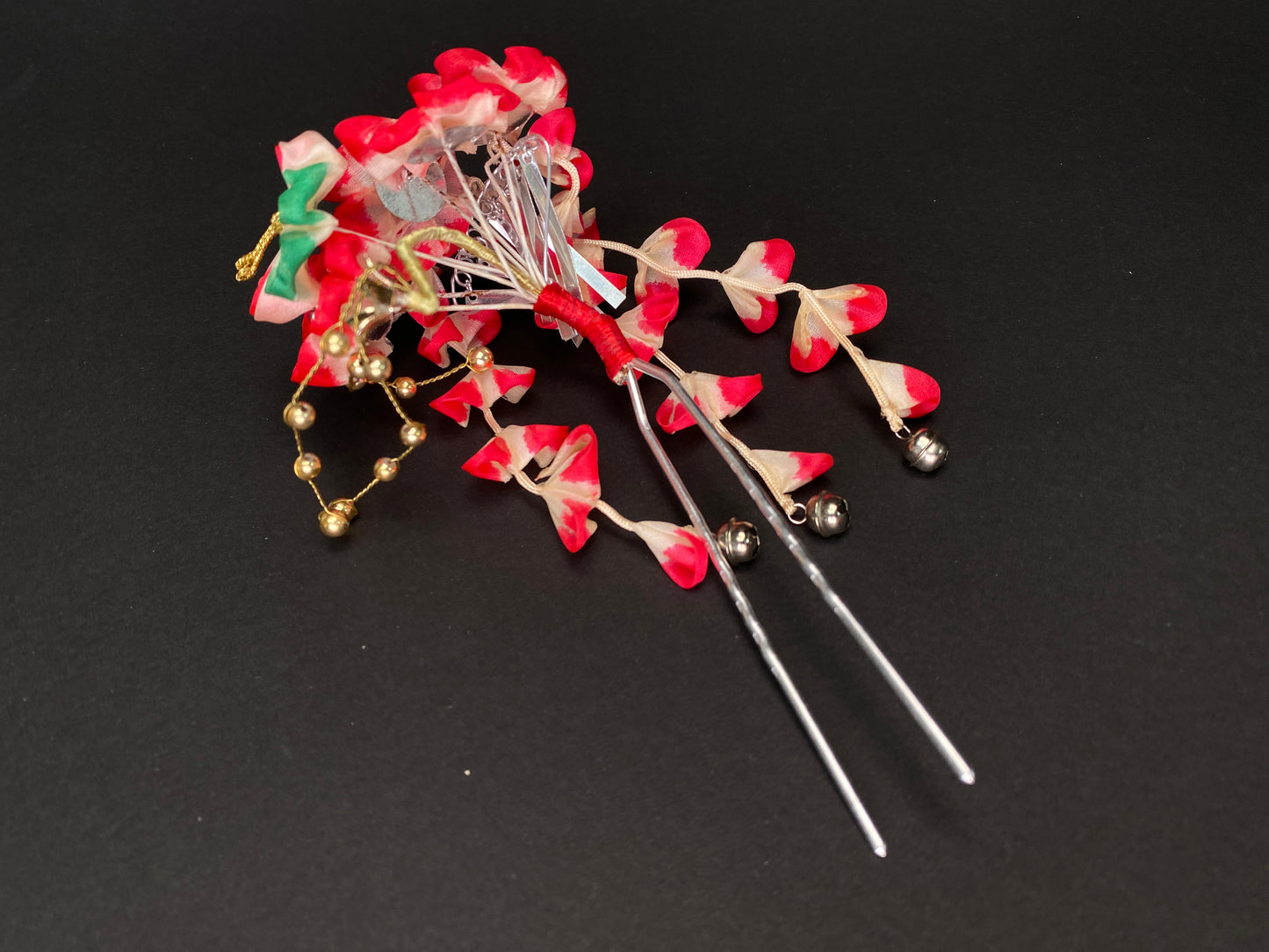 Kanzashi Japanese geisha Hairpin Hair Ornaments Accessories Hair ornament, Ribbons, wedding Kanzashi, Made in Japan