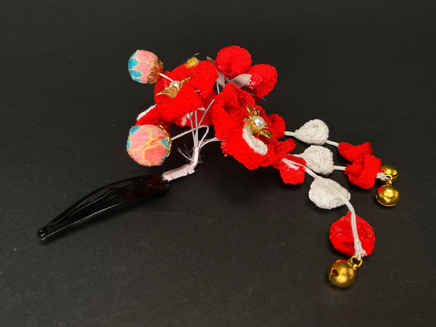 Kanzashi Japanese Geisha Hairpin Accessories Hair ornament, Handmade Floral Hair Pin, wedding Kanzashi, Made in Japan