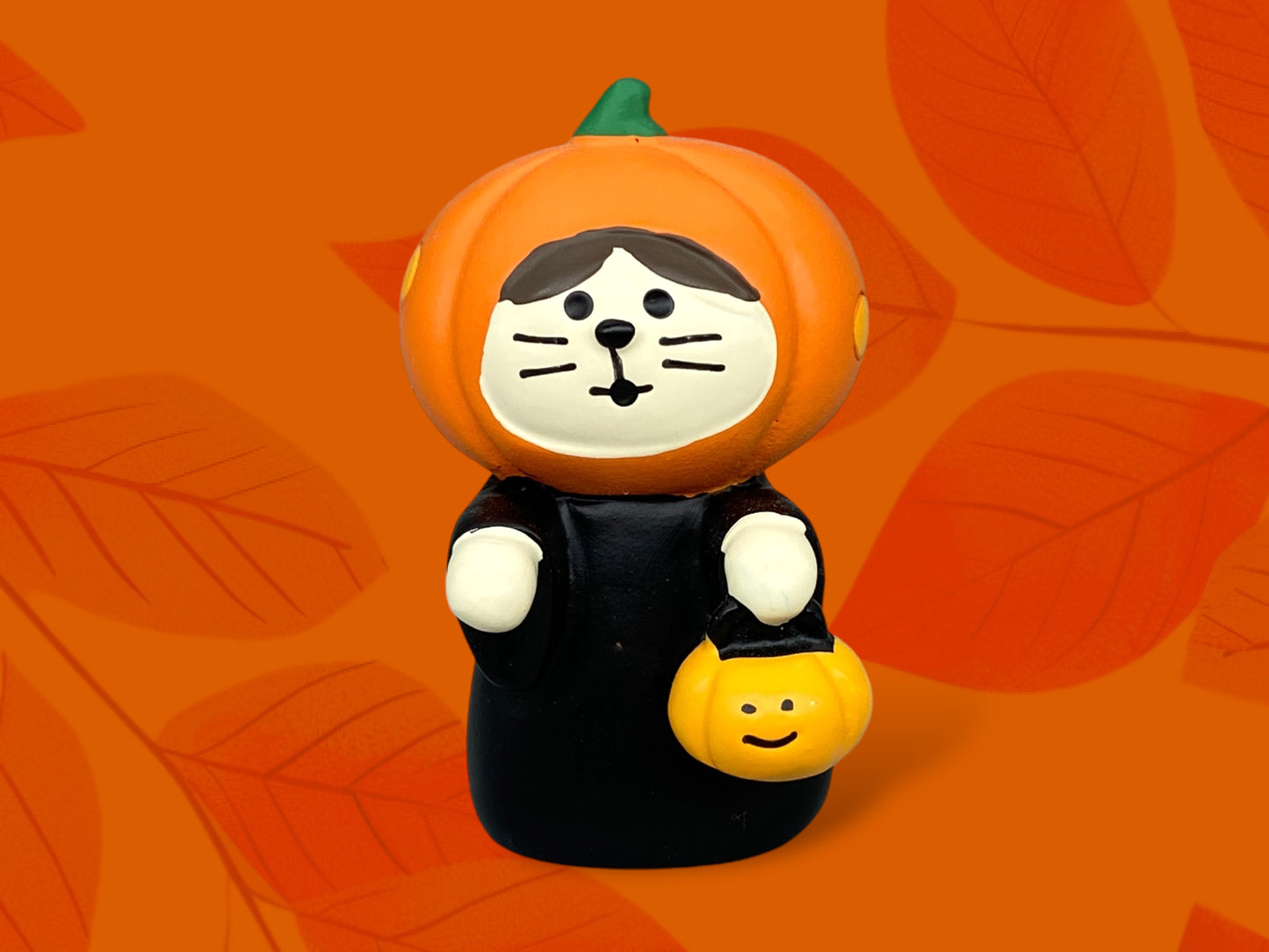 Decole Halloween Cat Ornament: Pumpkin Red Riding Hood Zakka Wolf Joker mini scene