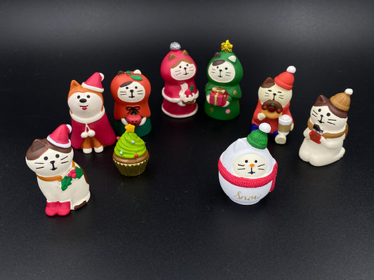Zakka Christmas Market, Japanese Miniature Figurines Desktop, Mini Christmas Decoration Bookshelf, Scene Decoration, Decole, NEW