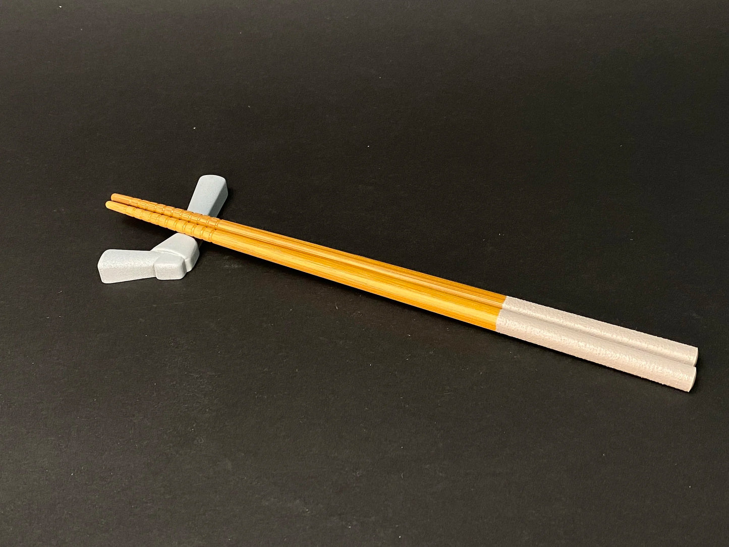 Japanese 5 pcs Chopstick holder, GIFT SET, Knot design, spoon rest, Origami Ribbon 5 color Ceramic Ginsai, Tableware, Made in Japan