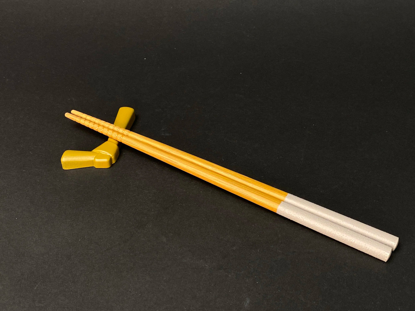 Japanese 5 pcs Chopstick holder, GIFT SET, Knot design, spoon rest, Origami Ribbon 5 color Ceramic Ginsai, Tableware, Made in Japan