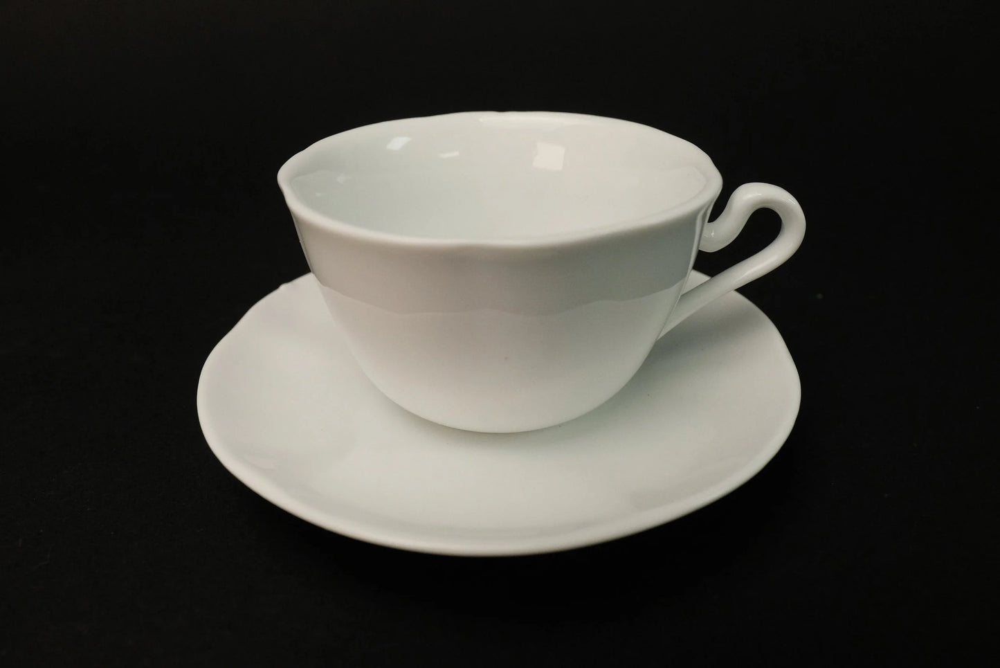 Japanese 6pcs cups set, Milk White Cafe Cups and Saucers, Cup & Saucer, Made in Japan, Espresso cup set, vintage coffee set