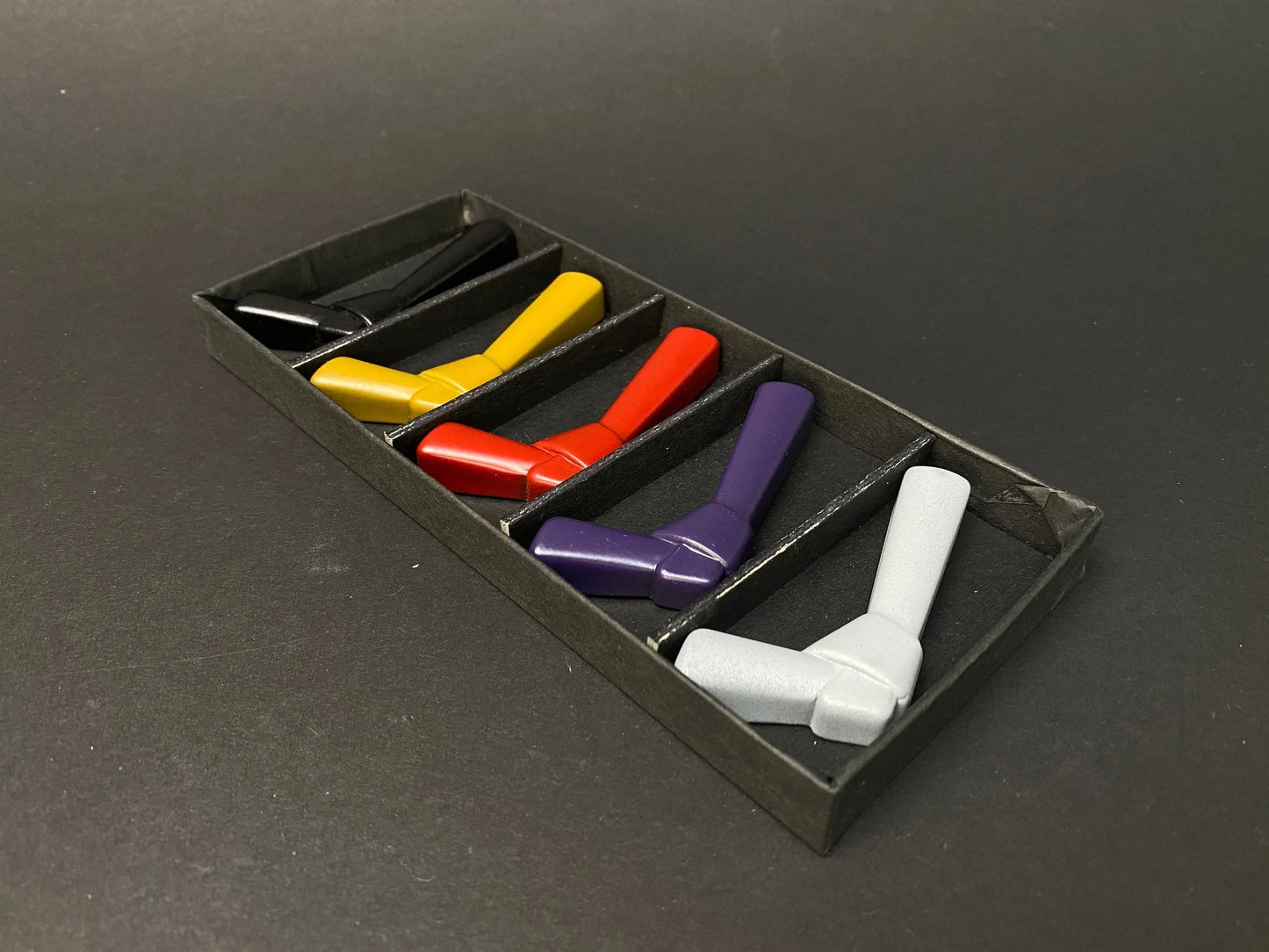 Japanese 5 pcs Chopstick holder, GIFT SET, Knot design, spoon rest, Origami Ribbon 5 color Ceramic Ginsai, Tableware, Made in Japan