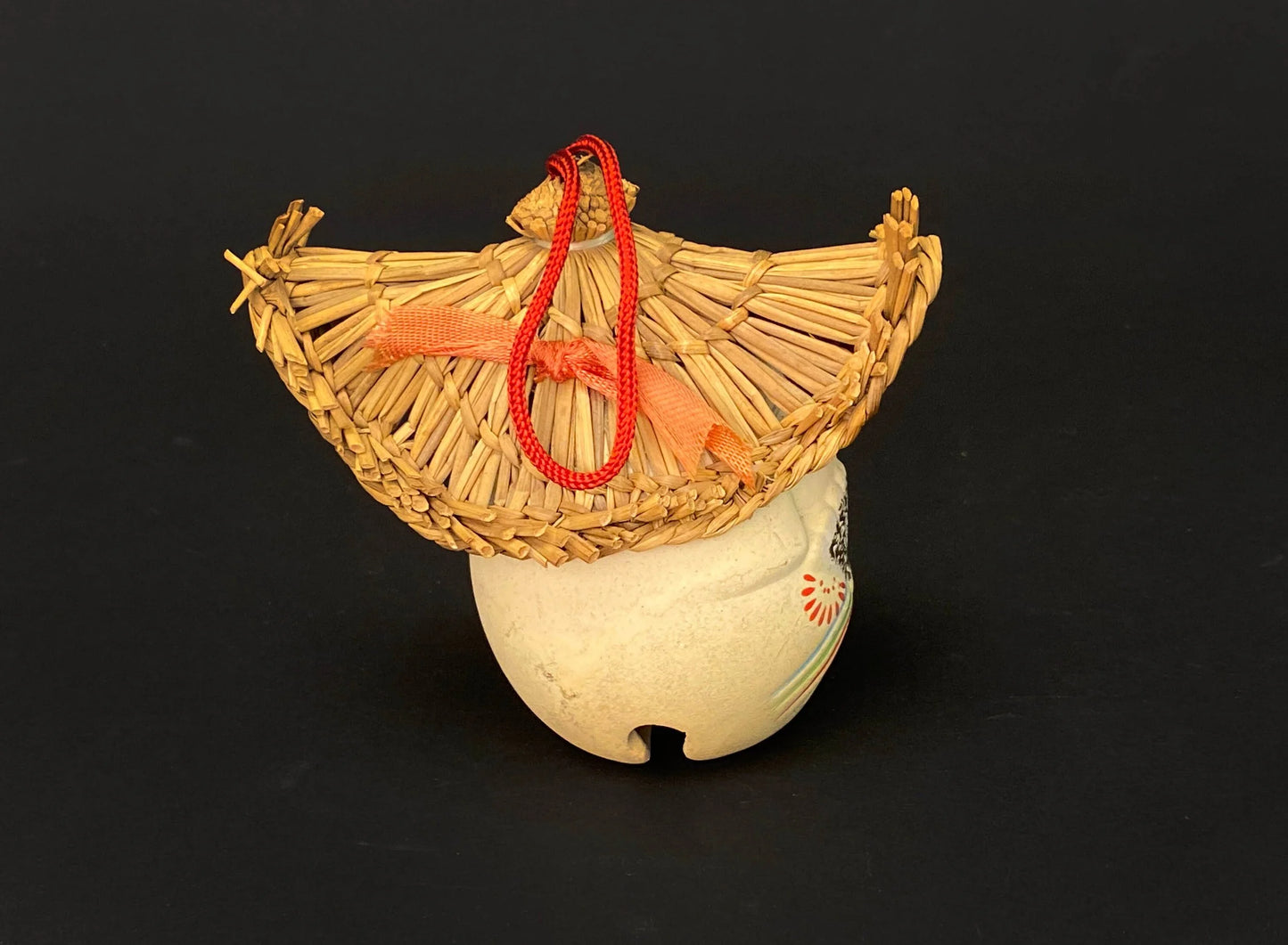 Japanese Zodiac Clay Bell, Vtg Dorei Ceramic Doll, Hina Doll, Ceramic ornament