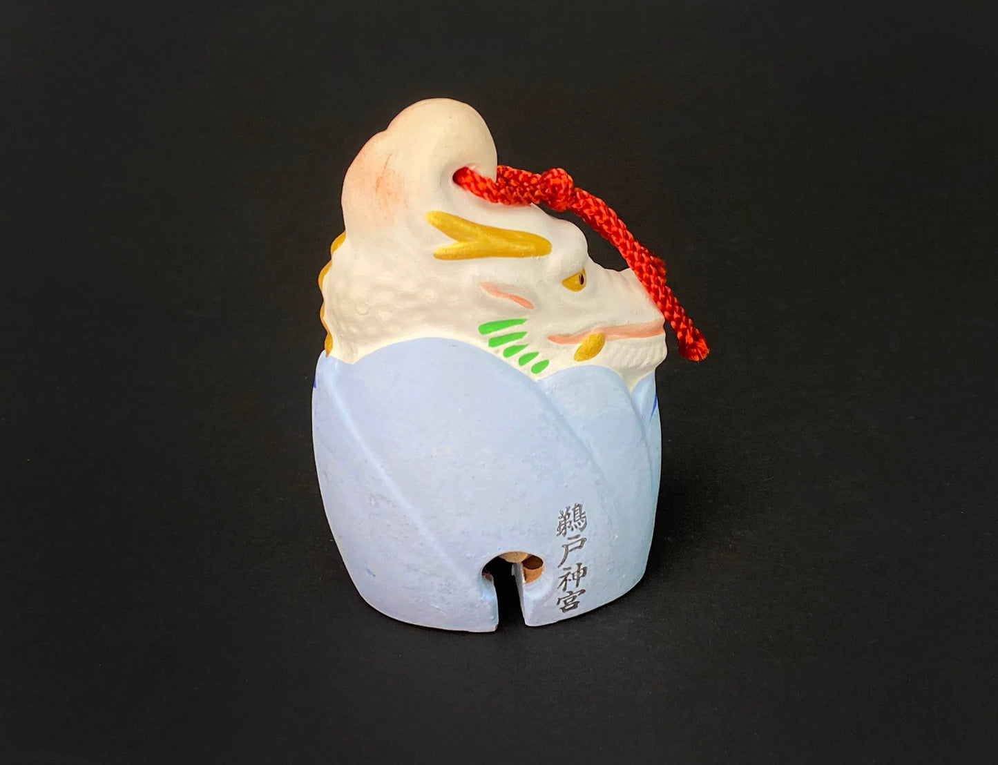 Japanese Zodiac Clay Bell, Vtg Dorei Ceramic Doll, Hina Doll, Ceramic ornament