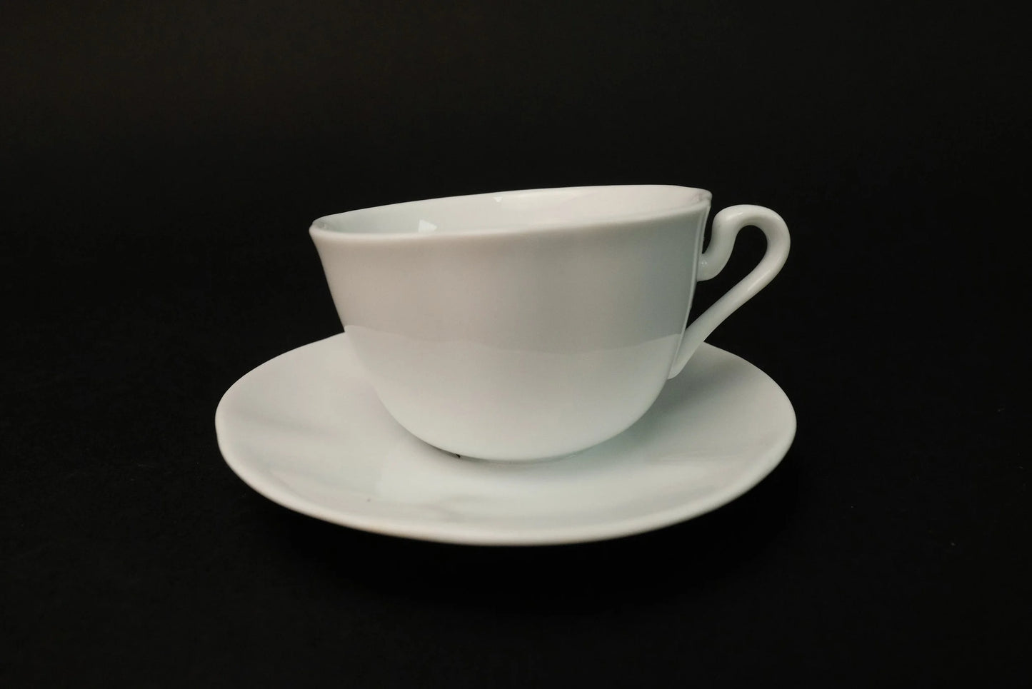 Japanese 6pcs cups set, Milk White Cafe Cups and Saucers, Cup & Saucer, Made in Japan, Espresso cup set, vintage coffee set