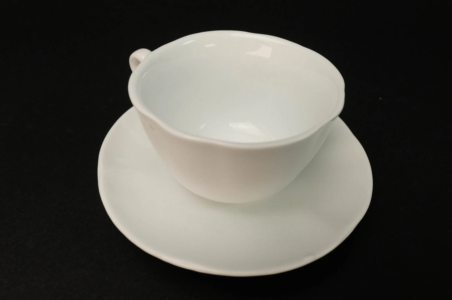Japanese 6pcs cups set, Milk White Cafe Cups and Saucers, Cup & Saucer, Made in Japan, Espresso cup set, vintage coffee set