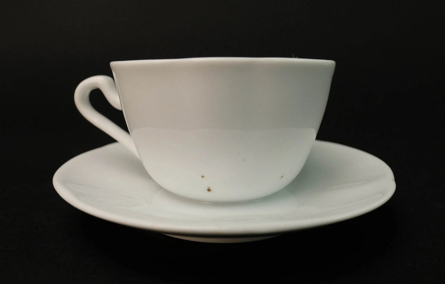 Japanese 6pcs cups set, Milk White Cafe Cups and Saucers, Cup & Saucer, Made in Japan, Espresso cup set, vintage coffee set