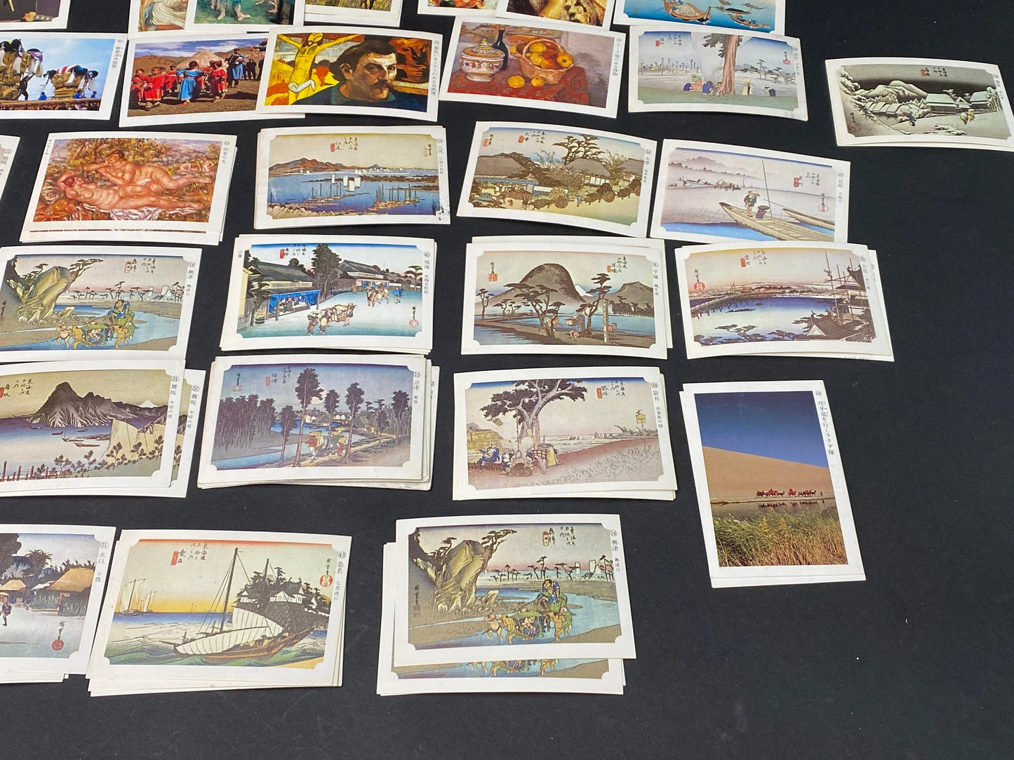 Japanese Ukiyoe Vintage Card w/stamp Single Pack 5 in 1 Pk Random Blind bag