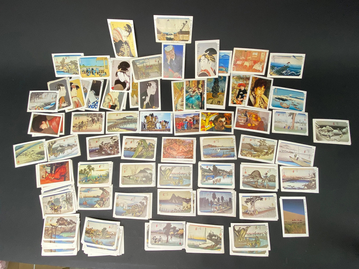 Japanese Ukiyoe Vintage Card w/stamp Single Pack 5 in 1 Pk Random Blind bag