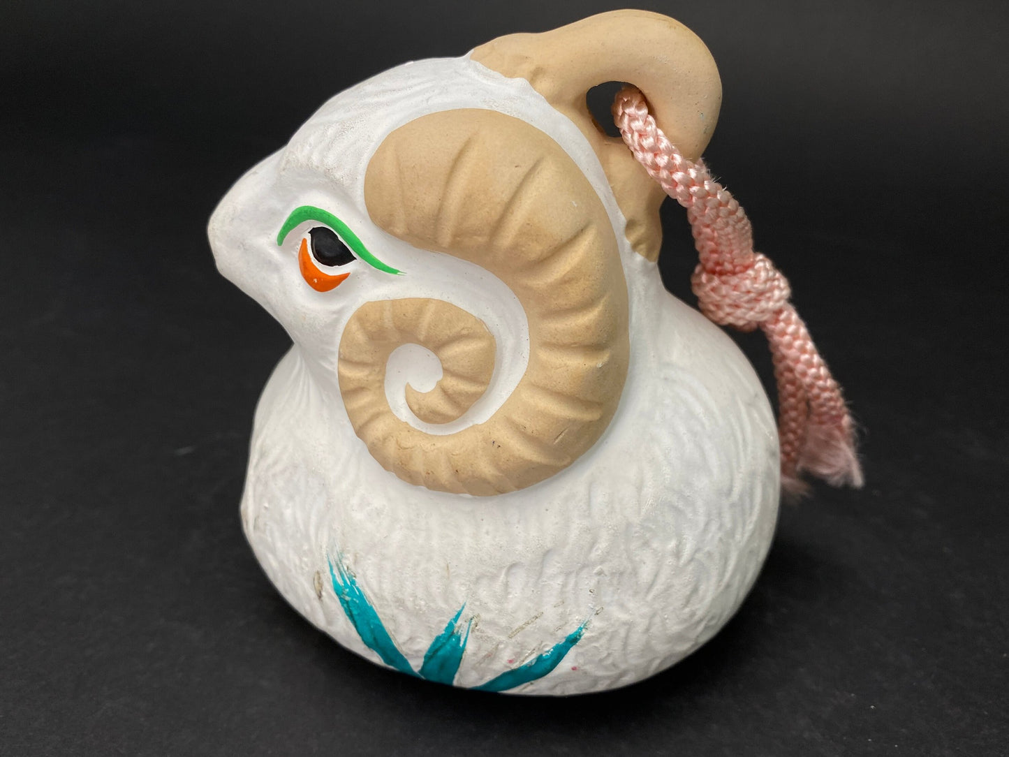 Japanese Clay Bell Dorei, Zodiac animal Ceramic Doll, hand Bell, Zodiac Animal, Ceramic Dorei, Tree ornament