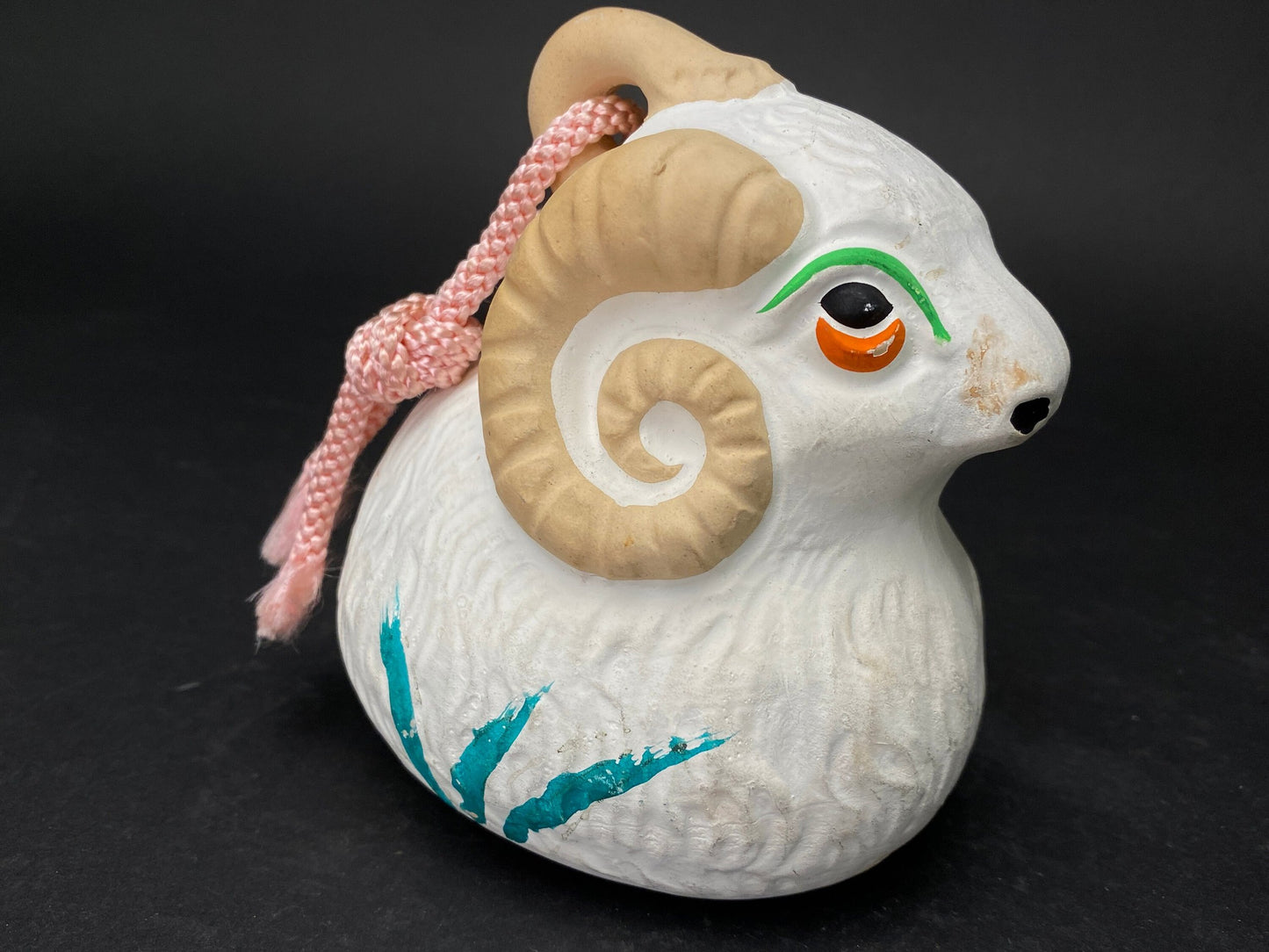 Japanese Clay Bell Dorei, Zodiac animal Ceramic Doll, hand Bell, Zodiac Animal, Ceramic Dorei, Tree ornament