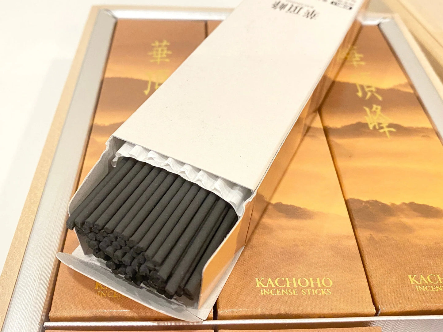 Nippon Kodo popular Hamaya Incense Sticks Kachoho, Japanese High-class Pack of 6 original w/gift wooden box
