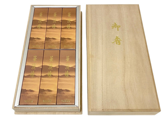 Nippon Kodo popular Hamaya Incense Sticks Kachoho, Japanese High-class Pack of 6 original w/gift wooden box