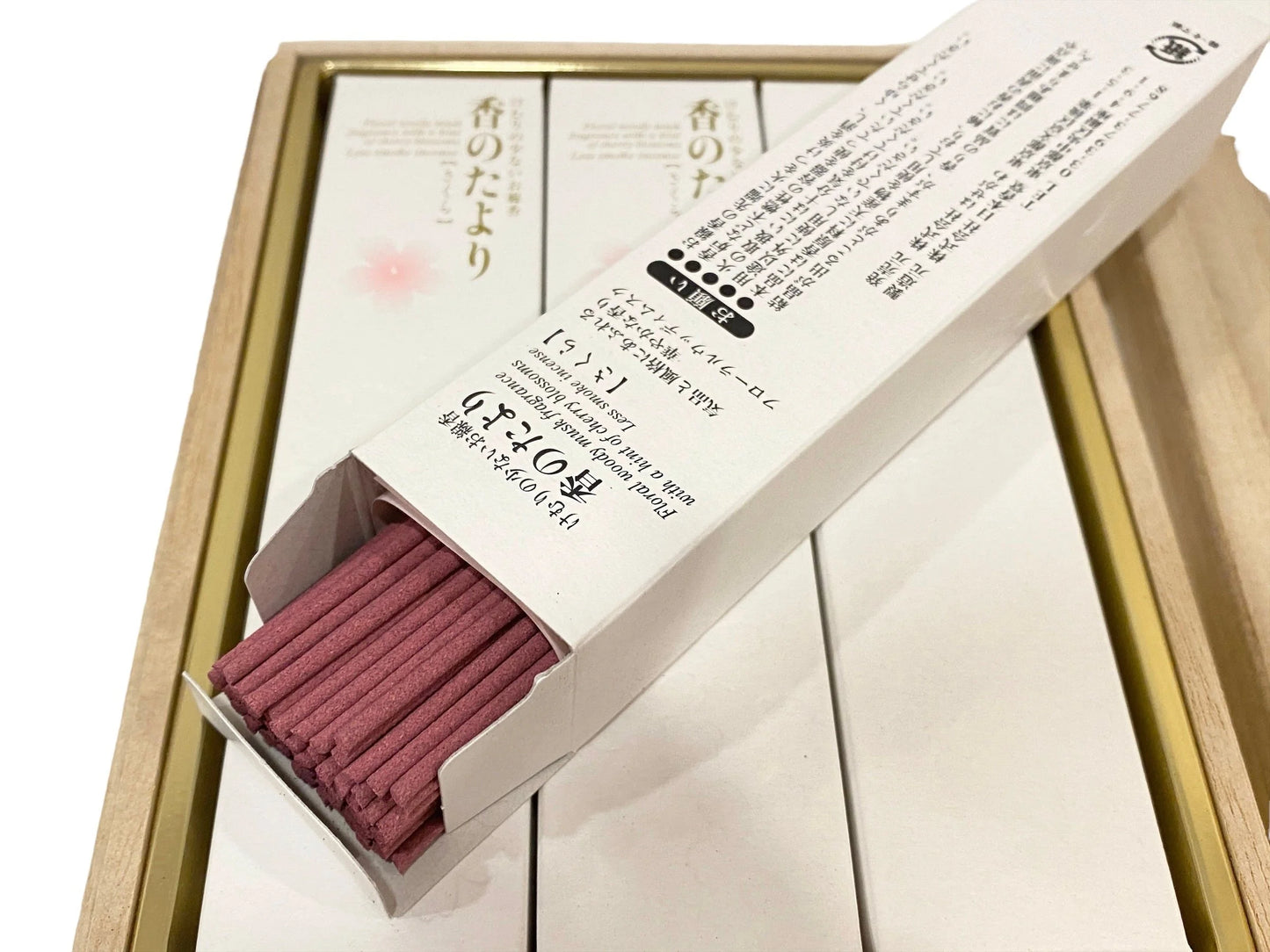 Japanese High Quality Incense Sticks gift Gyokushodo Kajurin w/wooden box, High class agar wood incense