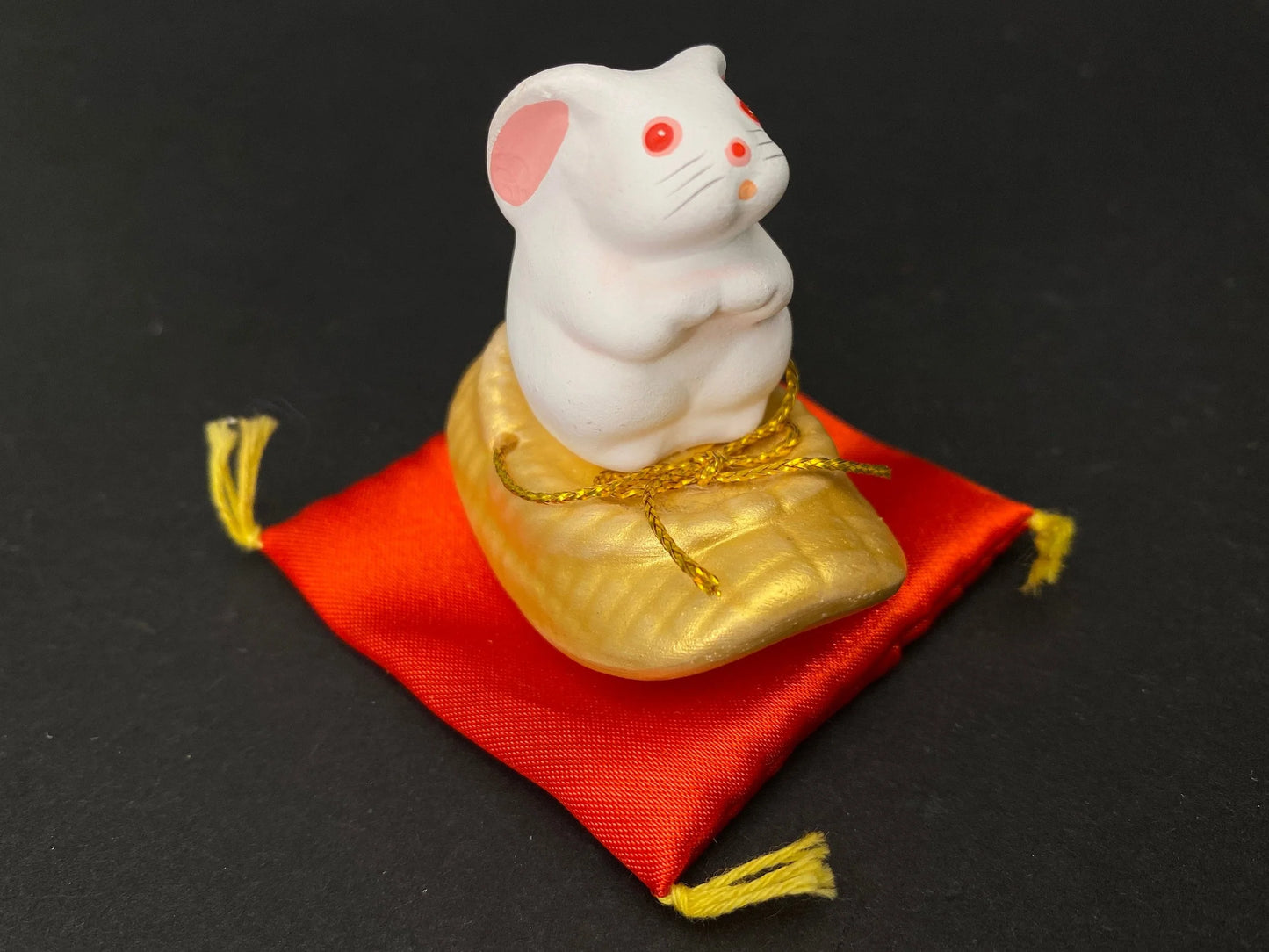 Japanese zodiac Rabbit Figurine, Napkin Holder, Rabbit Wooden Prayer Board, Year of the Rabbit Ornaments,
