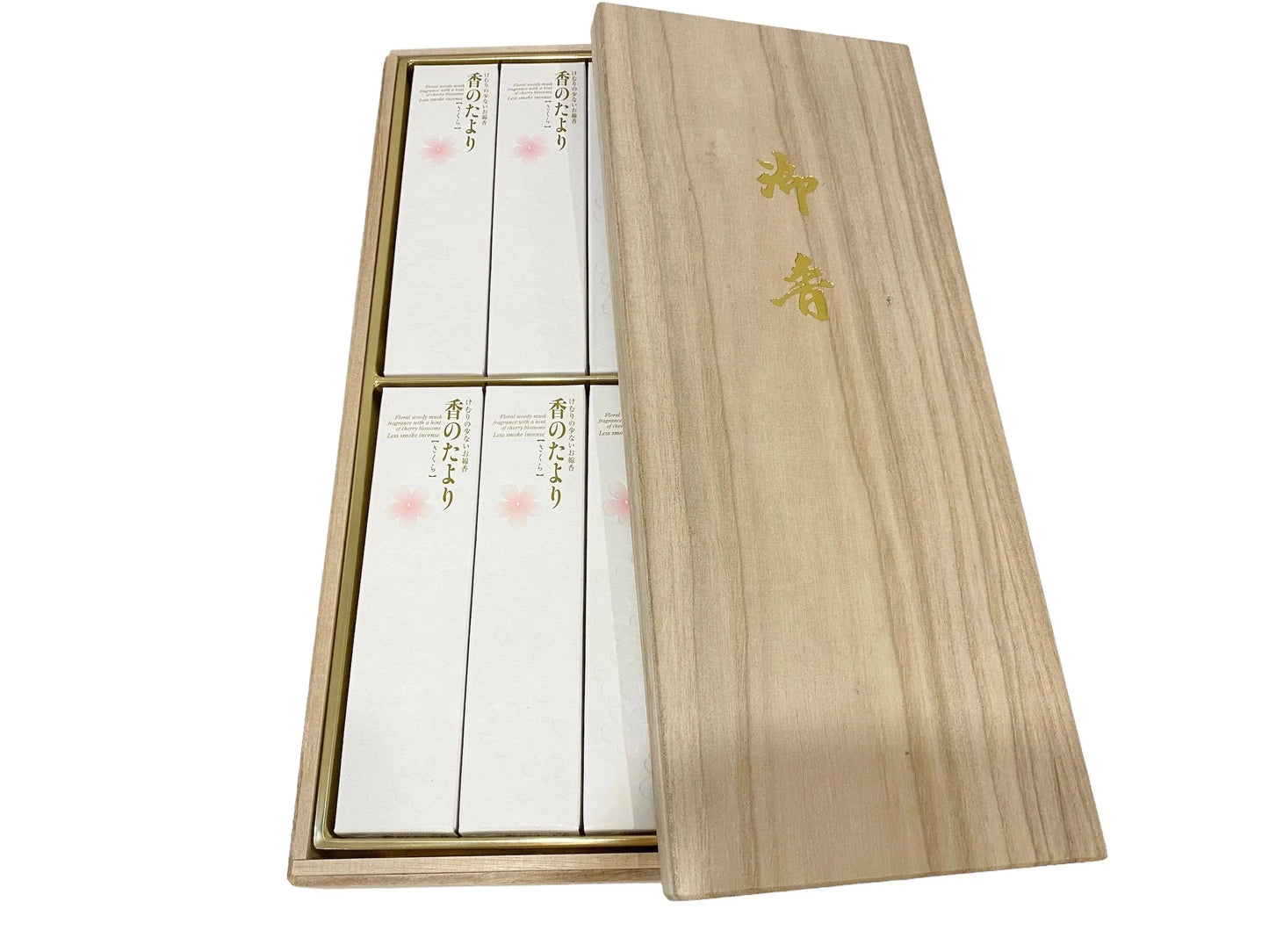 Japanese High Quality Incense Sticks gift Gyokushodo Kajurin w/wooden box, High class agar wood incense
