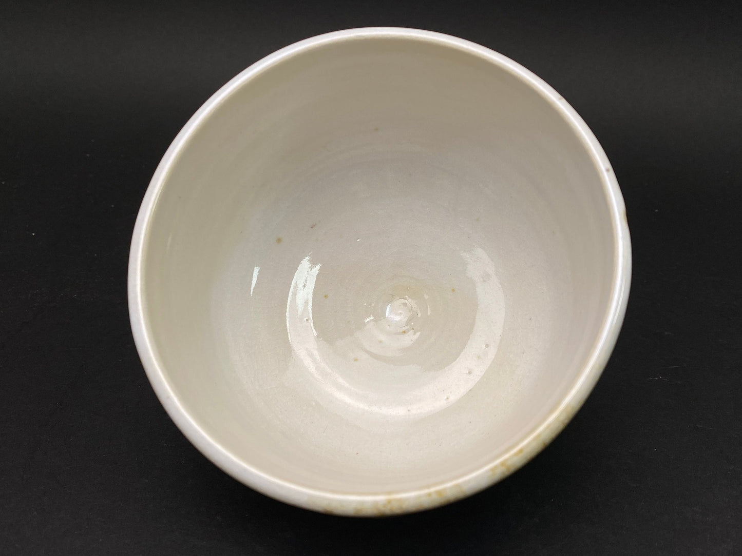 Japanese Chawan signed, Matcha Tea Bowl, Vtg Glazed heavy tea utensil, tea ceremony