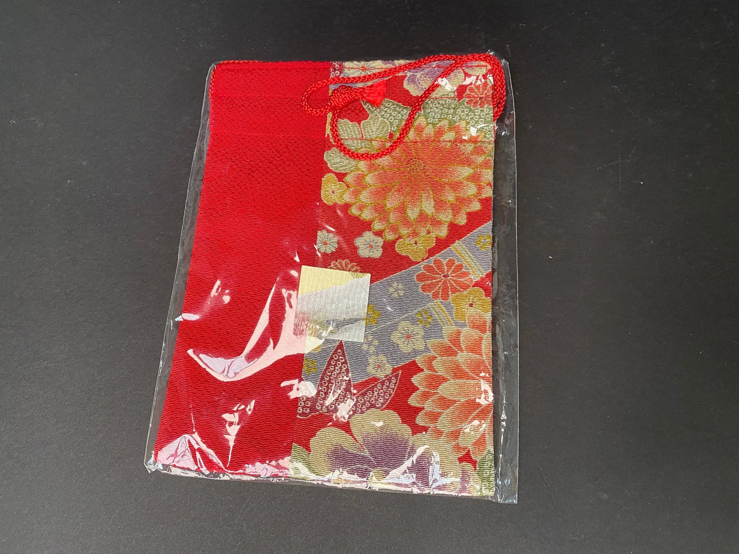 Japanese Kimono fabric Drawstring bags, napkin cover fabric Bag, tissue Pouches, UNUSED Made in Japan