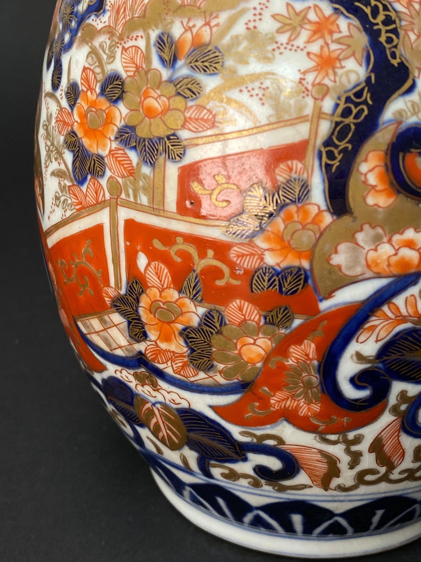 Japanese Antique Imari Vases In Gourd form, Porcelain Ikebana Flower Gorgeous Pattern, From Japan Auction