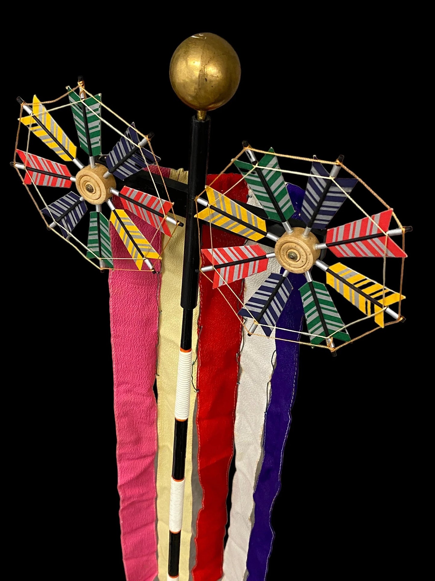 Japanese Koinobori Carp streamers, Vtg, Samurai Armor Bow,  Samurai Arrow Sword Replica Display, Children's Day