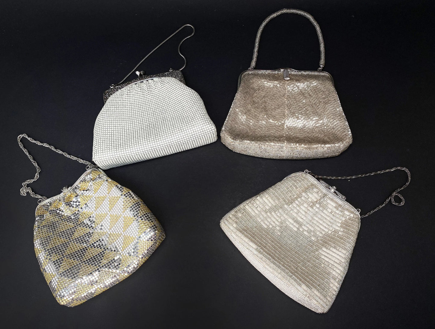 Japanese Beaded Evening Bag, 4 styles of Crystals Pattern clutch For Kimono, Vtg bag, Wedding, Celebration, Formal Party
